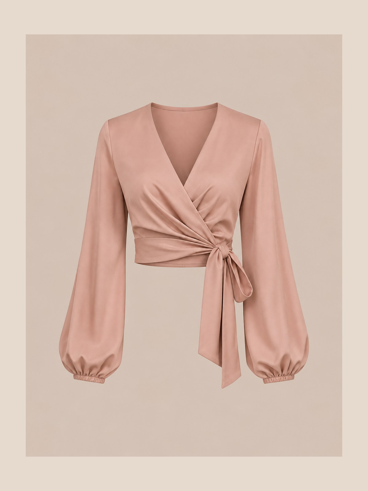 Blush wrap top